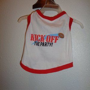 Kick Off The Party Football Dog Shirt